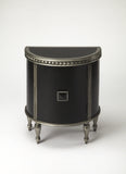 Butler Paulina Leather Demilune Console Cabinet