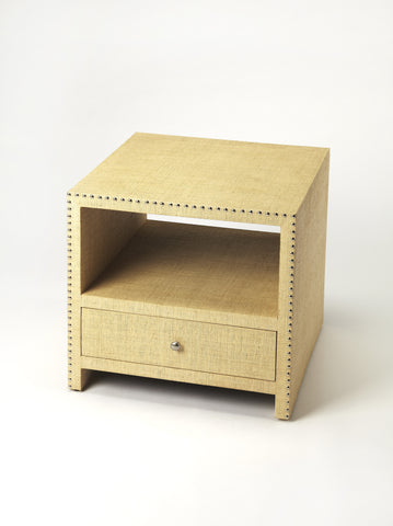 Butler Danilo Cream Raffia End Table