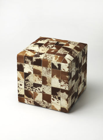 Butler San Angelo Hair-On-Hide Pouffe