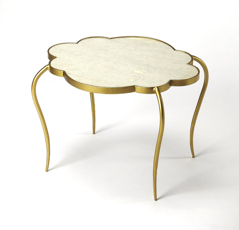 Butler Adria White Marble End Table