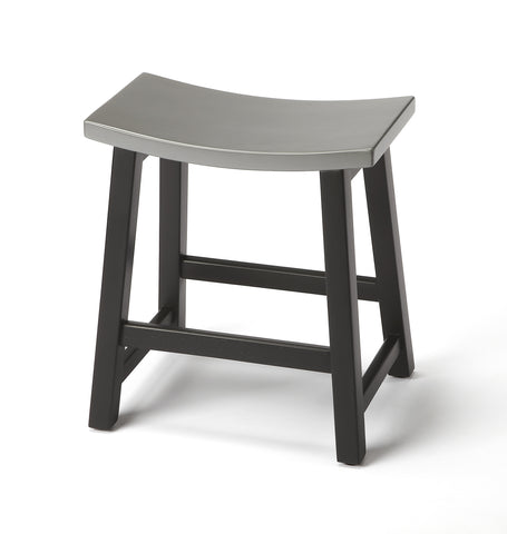 Butler Dwyer Silver & Black Stool