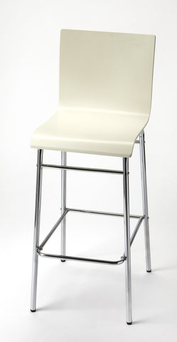 Butler Watney White Bar Stool
