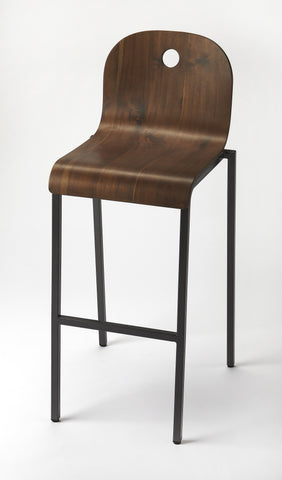 Butler Lucroy Walnut Bar Stool