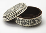 Butler Viviene Black Bone Inlay Round Storage Box