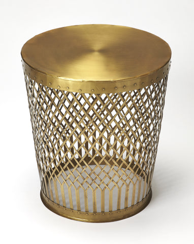 Butler Oliver Antique Gold End Table