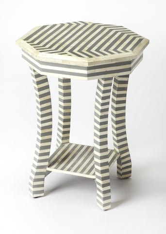 Butler Gabin Gray Bone Inlay Accent Table