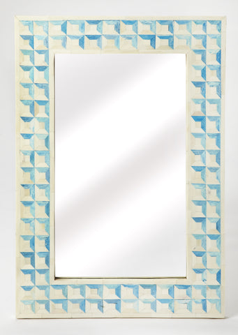 Butler Serena Blue Bone Inlay Wall Mirror