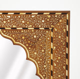 Butler Chevrier Wood & Bone Inlay Wall Mirror