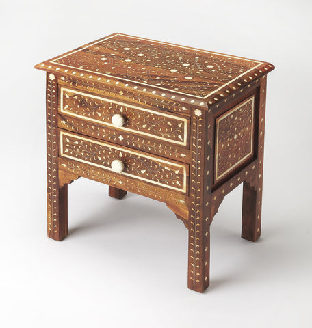 Butler Chevrier Wood & Bone Inlay Accent Chest