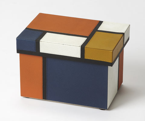 Butler Mosaic Leather Storage Box