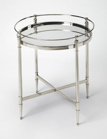 Butler Crosby Metal & Mirror End Table
