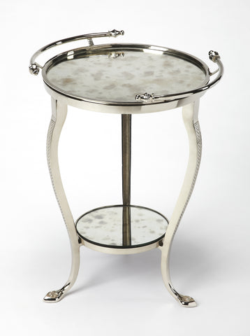 Butler Viola Metal & Mirror End Table