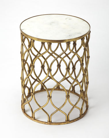 Butler Paulette Metal & Mirror End Table