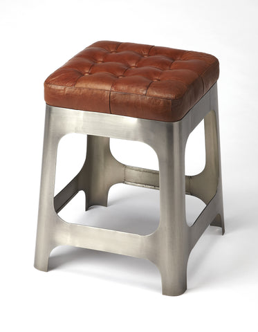 Butler Gerald Iron & Leather Counter Stool