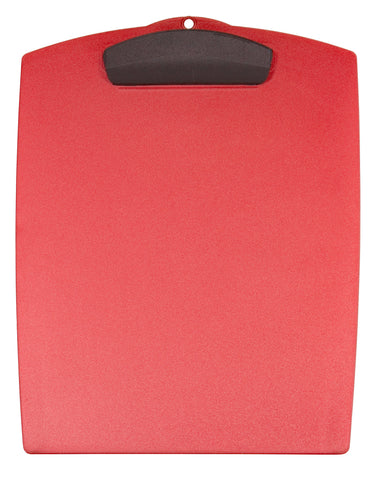 Storex Hard Poly Clipboard, Letter, Red (Case of 12)