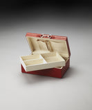 Butler Ginger Orange Leather Jewelry Case