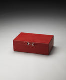 Butler Ginger Orange Leather Jewelry Case