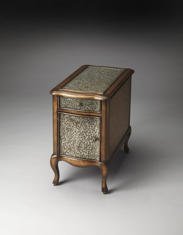 Butler Bosworth Hammered Metal Chairside Table