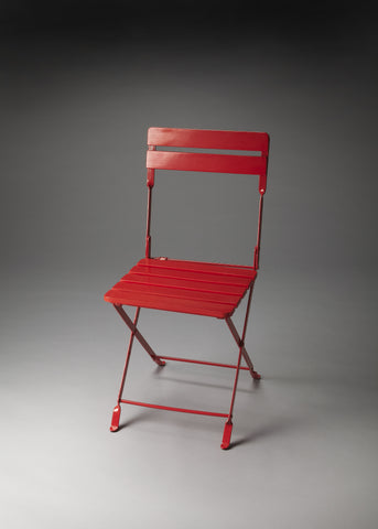 Butler Bailey Red Folding Chair