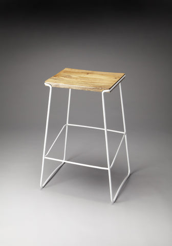 Butler Parrish Wood & Metal Bar Stool