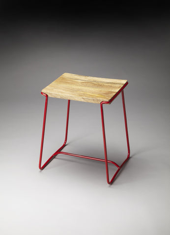 Butler Parrish Wood & Metal Stool 