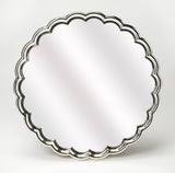 Butler Moira Silver Scalloped Wall Mirror