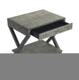 Butler Benito Gray Raffia End Table