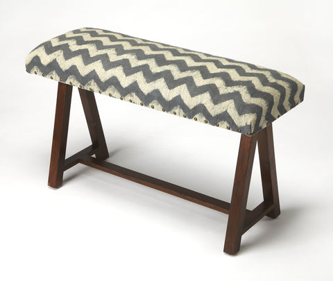 Butler Keating Zig Zag Upholstered Bench