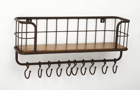 Butler Delmond Industrial Chic Wall Rack