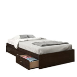 Pocono Twin Size Storage Bed 4600 from Nexera, Espresso