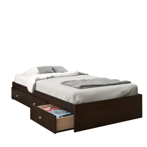Pocono Twin Size Storage Bed 4600 from Nexera, Espresso