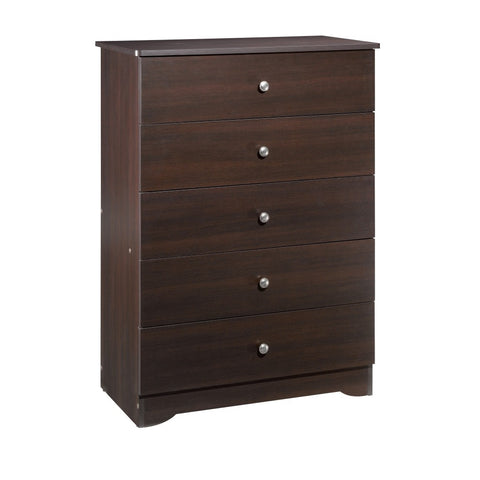 Pocono 5-Drawer Chest 4605 from Nexera, Espresso