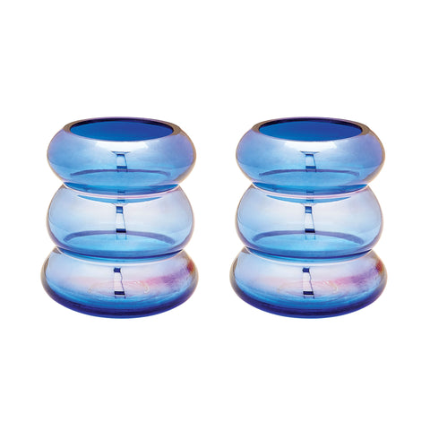 Cobalt Ring Vase - Set Of 2