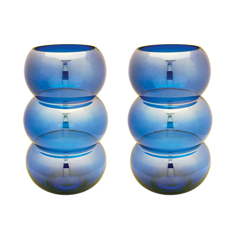 Cobalt Ring Votive - Set Of 2