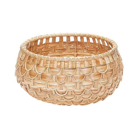 Small Natural  Fish Scale Basket 