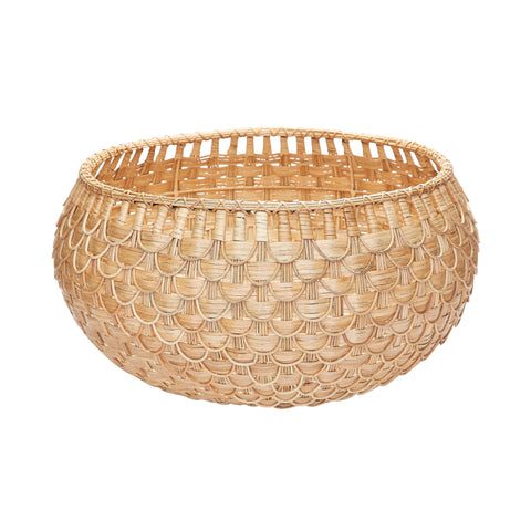 Large Natural  Fish Scale Basket 