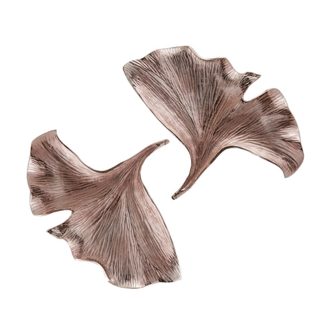 Giant Rose Gold Ginkgo Wall Leaf