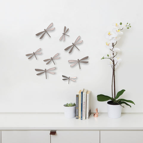 Wallflutter Wall Decor (8) Brushed Nickel