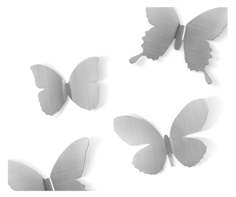 Mariposa Metal Wall Decor (9) Nickel