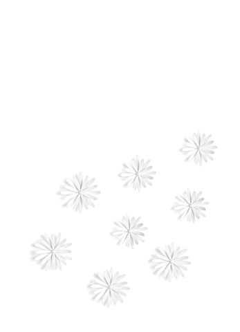 Delica Wall Decor (8) White