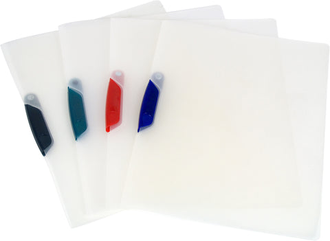 Swing Clip Clear Report Cover, 14 mil, Assorted Colors (Case of 18)