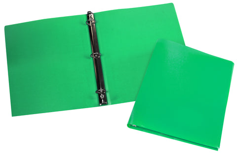 Poly Binder, 1-Inch, Green (Case of 12)