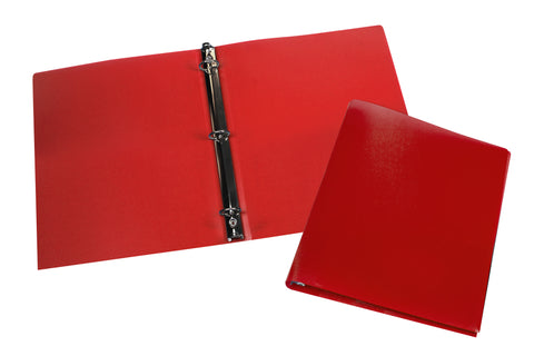 Poly Binder, 0.5-Inch, Red (Case of 12)