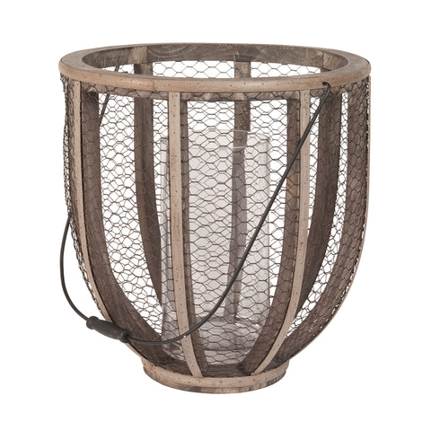 Barrel Wire Atlas Hurricane Vase