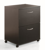 Essentials 2-Drawer Mobile Filing Cabinet 6093 from Nexera, Black
