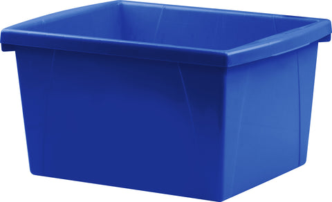 4 Gallon (15L) Classroom Storage Bin, Blue (Case of 6)                                                                  