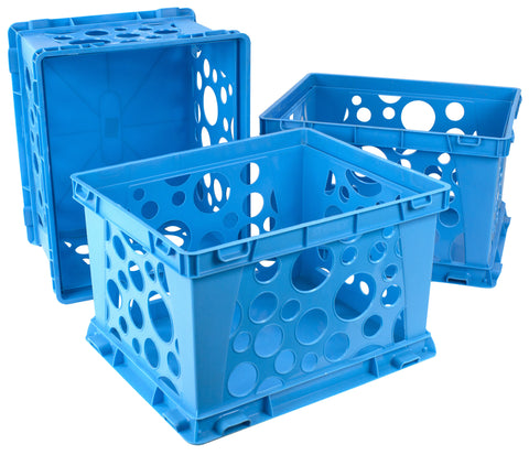 Large File Crate, Classroom Blue, (Case of 3)                                                                           