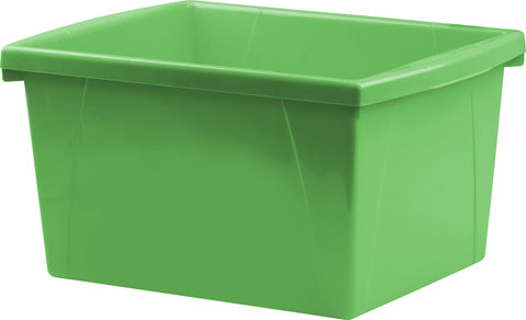 4 Gallon (15L) Classroom Storage Bin, Green (Case of 6)                                                                 