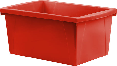 5.5 Gallon (21L) Classroom Storage Bin, Red (Case of 6)                                                                 