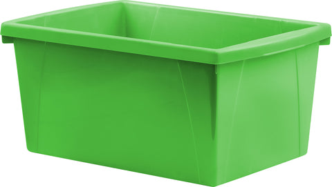 5.5 Gallon (21L) Classroom Storage Bin, Green (Case of 6)                                                               